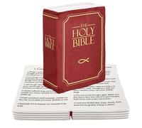 Nhemeylp Holy Bible Pillow Book - Soft, Book-Shaped Plush with Bible Verse for Christian Decor - Gifts for Adults and Children