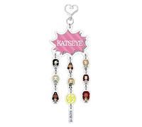 Nhemeylp KATSEYE Kpop Keychain, Double-Sided Acrylic Cartoon Keyring with Group Logo & Member Charms, K Pop Keychains for Women Backpack Purse Accessories, Cute Fan Gifts (12cm)