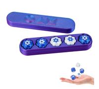 Nhemeylp Korean Folk Game Set Korean Traditional Play Game Including Jebi chagi Gong-gi Biseokchigi Paeng-y DDAKJI Six-Legged Pentathlon Hand Eye Coordination Training (Blue 2)