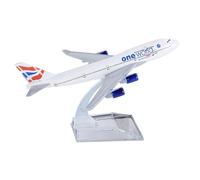 Nhemeylp Model Plane, 747 Airplane Model 1/400 Diecast British Airway Planes, Metal Alloy Aircraft with Stand for Collection and Display Aviation Enthusiast Gift