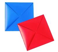 Nhemeylp Quick Squid Game Ddakji Game Set Ddakji Paper Flip Toy Hard Cardboard Hiting Paper Double Card Premium Version Blue and Red Traditional Korean Play Suitable For Family Gatherings