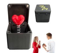 Nhemeylp Red Love Heart in a Box, Funny Surprise Gift Box, Pop-up Red Love Heart Gift Box for Christmas, Birthday, Valentine's Day Gifts
