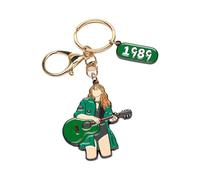 Nhemeylp Taylor Keychain, Alloy Music Keyring Backpack Accessories, Fashion Music Lover Keychain Gifts for Fans Girls Boys Adults (Green)