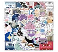 Nhemeylp Taylor Swift Music Stickers 100 Pcs, Waterproof, PVC, Eclectic, Sticker Decals for Plastic, Metal, Glass, Blue, Variety Pack