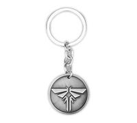 Nhemeylp The Last Us Keychain Game Inspired Pendant with Adjustable Chain Coin Necklace, Couple Gifts Gift for Fans, Cosplay & Daily Use (3.2cm)