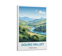NHGEQAA Douro Valley Portugal Vintage Travel Posters 20x30inch(50x75cm) Canvas Wall Art Print Picture