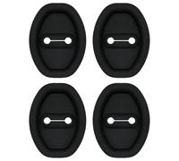 NHGTFOQ 4PCS Car Silicone Door Latch Protective Cover, for Audi Q2 Q3 Q4 Q5 Q7 Q8 Q9 S1 e tron Car Door Lock Latches Silent Shock Cover Set Auto Accessories
