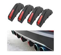 NHGTFOQ Rear Bumper Diffuser Spoiler Fins, for Kia Ceed Proceed XCeed SW GT 2018-2023 2024 Car Lower Bumper Spoiler Lip Splitter Shark Fin Wing Kit Trim Protection,B