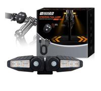 NHHEO Bike Indicator Light with Ultra-Bright Turn Signal Projection, 5 Modes-Wireless Horn Alarm Cycle Indicators Lights 30 LED IPX4 Waterproof USB Rechargeable Rear and Front Bicycle Tail Light(2Pcs)