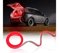 NHHEO Car LED Strip Light For Trunk, 158Inch IP67 Silicone Waterproof Neon Light Strip Embedded, Flexible Cutting Universal Auto Interior Lights(Red)