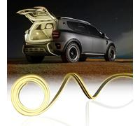 NHHEO Car LED Strip Light For Trunk, 158Inch IP67 Silicone Waterproof Neon Light Strip Embedded, Flexible Cutting Universal Auto Interior Lights(Warm White)