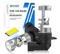 NHHEO HB4 LED Headlight Bulb 400% Brighter with Projector Lens No Astigmatism Problem 6000K 20000LM 12V IP68 Waterproof 2Pcs 9006 LED Bulbs 1:1 Size Plug and Play Headlight Bulbs(HB4/9006)