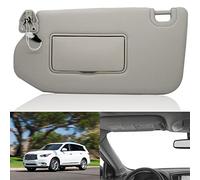 NHILES Left Driver Sun Visor with Lamp & Mirror for 2013-2020 Nissan Pathfinder 2014-2020 Infiniti QX60 and 2013 Infiniti JX35,OEM: 96401-9PB0A 964009PB0A Grey