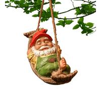 NHJGYSDY Funny Garden Gnomes Outdoor Hanging Statue Hammock Gnome Decorations Tree Ornaments for Lawn Patio Yard Tree Decorations
