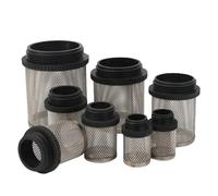 NHJREO Durable 304 Stainless Steel Water Filter Screen - 1/2" to 2" External Thread for Aquariums, Ponds, Hydroponics(10Pcsx3/4In)