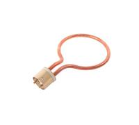 NHJSDLLMNZ Copper pipe fittings 2KW 220V Red Copper Electric Heat Tube for Medical Autoclave,42mm Flange Circular Shape Heating Element for Sterilizing Pan