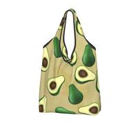 NHJSDLLMNZ Shopping bags foldable Avocado Dot Brown,Shopping Bags Reusable Grocery Bags Foldable Tote Bags Large Capacity Carry Bag