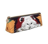 NHKDY Guinea Pig Pattern Print Pencil Case Durable Pen Bag Portable Pen Box for Cosmetic Students Travel