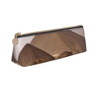 NHKDY Pyramids of Egypt Print Pencil Case Triangular Pen Case Durable Pen Bag for Holiday Cosmetic Travel