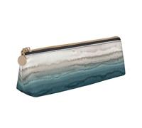 NHKDY Within The Tides Leather Pencil Case Stationery Organizer Pouch with Zipper Student Middle School College Office