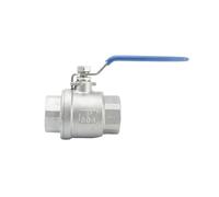NHKSFBLQ Heavy Duty 1/4" 3/8" 1/2" 3/4" 1" 2" NPT Female 316 304 Stainless Steel Full Port Shut Off Ball Valve Tap Switch Faucet(3/8",BSPT_SS316)