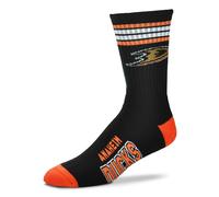 NHL Anaheim Ducks Socks 4-Stripe Deuce For Bare Feet