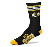 NHL Boston Bruins Socks 4-Stripe Deuce Socks For Bare Feet Socks Stockings