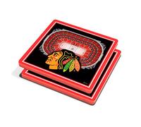 NHL Chicago Blackhawks 3D StadiumViews Coasters