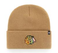 47 Brand Knit Beanie - HAYMAKER Chicago Blackhawks camel
