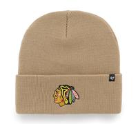 NHL Chicago Blackhawks Wool Hat Haymaker Khaki Knit Beanie