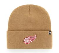 NHL Detroit Red Wings Wool Hat Haymaker Camel Knit Beanie 196505462549