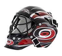 NHL Franklin Sports Carolina Hurricanes Team Logo Mini Hockey Goalie Mask with Case - Collectible Goalie Mask with Official Logos and Colors