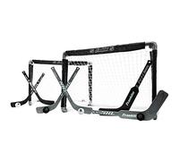 Franklin Sports NHL Mini Hockey Goal Set of 2 - Black - Includes Mini Hockey Goals, 4 Hockey Sticks, 2 Goalie Sticks, and 4 Foam Hockey Balls