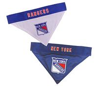 NHL NEW YORK RANGERS BANDANA for DOGS & CATS, Large/X-Large. - Cute & Stylish Bandana! The Perfect HOCKEY FAN Scarf Bandana, great for Birthdays or any Party!