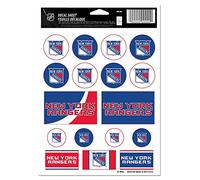 NHL New York Rangers Vinyl Sticker Sheet, 5" x 7"
