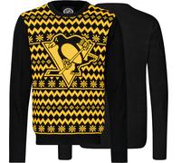NHL Pittsburgh Penguins Ugly Sweater Big Logo Christmas Pullover Christmas