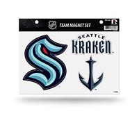 NHL Seattle Kraken Die Cut Team Magnet Set Sheet