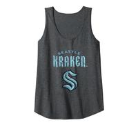 NHL Seattle Kraken Fan Tank Top, Women, Dark Heather Grey, XX-Large