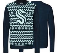 NHL Seattle Kraken Ugly Sweater Big Logo Christmas Pullover Christmas