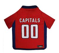 NHL Washington Capitals Jersey for Dogs & Cats, X-Large. - Let Your Pet Be A Real NHL Fan!
