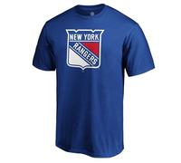 NHL Youth Performance Team Color Primary Logo T-Shirt, New York Rangers Blue, 14-16