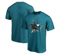 NHL Youth Performance Team Color Primary Logo T-Shirt, San Jose Sharks Teal, 10-12