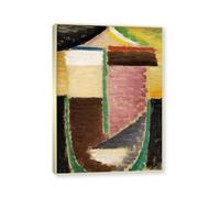 NHLDZYH Champagne Frame. Alexej von Jawlensky Art Prints - Portrait Painting - (Abstract Head 17) - Vintage Wall Decoration Poster. 70x98cm-27.5x38.6in