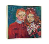 NHLDZYH Champagne Frame. Alexej von Jawlensky Art Prints - Portrait Painting - (André and Katja) - Vintage Wall Decoration Poster. 60x60cm-23.7x23.7in