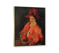 NHLDZYH Champagne Frame. Alexej von Jawlensky Art Prints - Portrait Painting - (Carneval) - Vintage Wall Decoration Poster. 50x65cm-19.7x25.6in