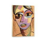 NHLDZYH Champagne Frame. Alexej von Jawlensky Art Prints - Portrait Painting - (Head of a Woman 14) - Vintage Wall Decoration Poster. 60x90cm-23.7x35.5in