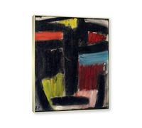 NHLDZYH Champagne Frame. Alexej von Jawlensky Art Prints - Portrait Painting - (Meditation 3) - Vintage Wall Decoration Poster. 40x50cm-15.8x19.7in