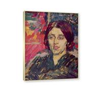 NHLDZYH Champagne Frame. Alexej von Jawlensky Art Prints - Portrait Painting - (Portrait of a Woman 5) - Vintage Wall Decoration Poster. 50x65cm-19.7x25.6in