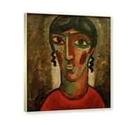 NHLDZYH Champagne Frame. Alexej von Jawlensky Art Prints - Portrait Painting - (Spanish Woman) - Vintage Wall Decoration Poster. 30x36cm-11.8x14.2in