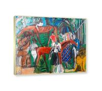 NHLDZYH Champagne Frame. Raoul Dufy Prints, (The Couple), Vintage Travel Poster, Impressionist Art, Canvas Wall Art Picture for Home Decor. 60x72cm-23.6x28.3in